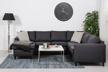 Hörnsoffa Yen med Divan Vändbar - Mörkgrå - Möbler - Soffa - Hörnsoffa - Hörnsoffa med divan
