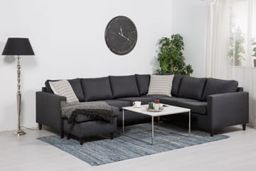 Hörnsoffa Yen med Divan Vändbar - Mörkgrå - Möbler - Soffa - Hörnsoffa - Hörnsoffa med divan