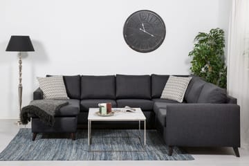 Hörnsoffa Yen med Divan Vändbar - Mörkgrå - Möbler - Soffa - Hörnsoffa - Hörnsoffa med divan