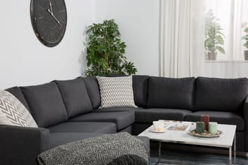 Hörnsoffa Yen med Divan Vändbar - Mörkgrå - Möbler - Soffa - Hörnsoffa - Hörnsoffa med divan