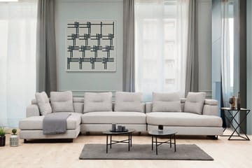 Hörnsoffa Pavdova 4-sits - Ljusgrå - Möbler - Soffa - Hörnsoffa