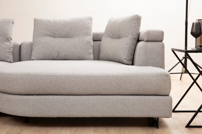 Hörnsoffa Pavdova 4-sits - Ljusgrå - Möbler - Soffa - Hörnsoffa