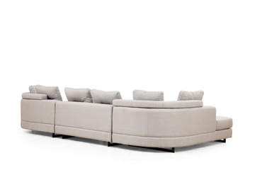 Hörnsoffa Pavdova 4-sits - Ljusgrå - Möbler - Soffa - Hörnsoffa