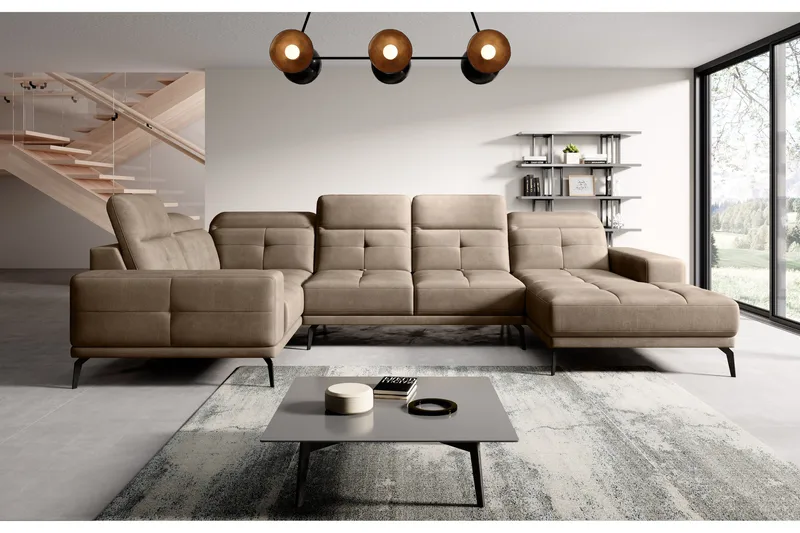 Hagglund Hörnsoffa m. Divan - Beige - Möbler - Soffa - Hörnsoffa - Hörnsoffa med divan