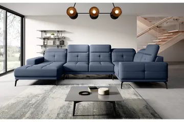 Hagglund Hörnsoffa m. Divan - Blå - Möbler - Soffa - Hörnsoffa - Hörnsoffa med divan