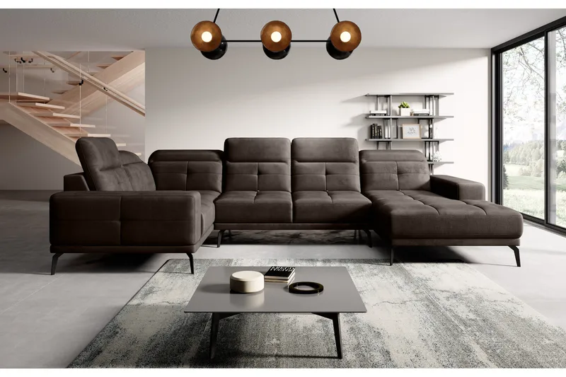 Hagglund Hörnsoffa m. Divan - Brun - Möbler - Soffa - Hörnsoffa - Hörnsoffa med divan