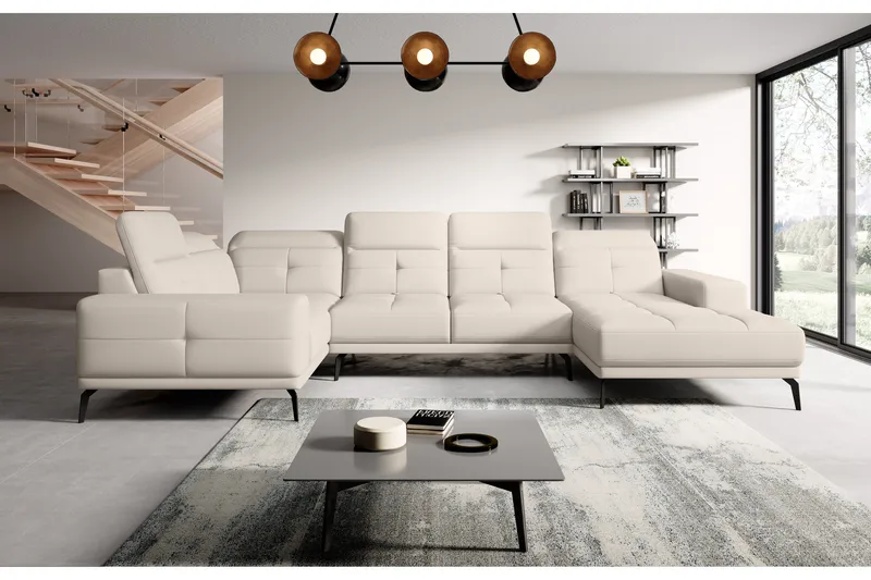 Hagglund Hörnsoffa m. Divan - Cremevit - Möbler - Soffa - Hörnsoffa - Hörnsoffa med divan