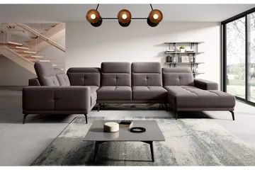 Hagglund Hörnsoffa m. Divan - Grå - Möbler - Soffa - Hörnsoffa - Hörnsoffa med divan