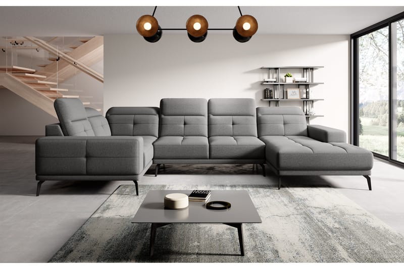 Hagglund Hörnsoffa m. Divan - Grå - Möbler - Soffa - Hörnsoffa - Hörnsoffa med divan