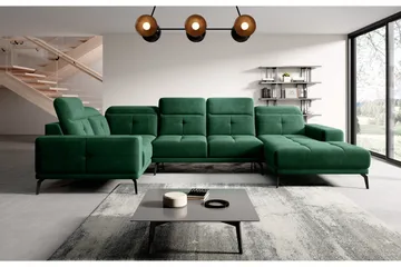 Hagglund Hörnsoffa m. Divan - Grön - Möbler - Soffa - Hörnsoffa - Hörnsoffa med divan