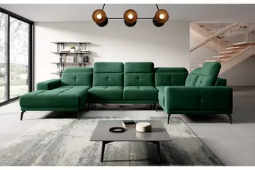 Hagglund Hörnsoffa m. Divan - Grön - Möbler - Soffa - Hörnsoffa - Hörnsoffa med divan