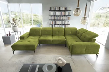 Hagglund Hörnsoffa m. Divan - Grön - Möbler - Soffa - Hörnsoffa - Hörnsoffa med divan