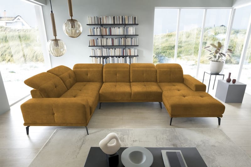 Hagglund Hörnsoffa m. Divan - Gul - Möbler - Soffa - Hörnsoffa - Hörnsoffa med divan