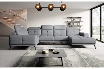 Hagglund Hörnsoffa m. Divan - Ljusgrå - Möbler - Soffa - Hörnsoffa - Hörnsoffa med divan