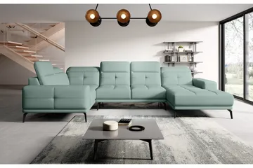 Hagglund Hörnsoffa m. Divan - Ljusgrön - Möbler - Soffa - Hörnsoffa - Hörnsoffa med divan