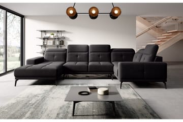 Hagglund Hörnsoffa m. Divan - Svart - Möbler - Soffa - Hörnsoffa - Hörnsoffa med divan