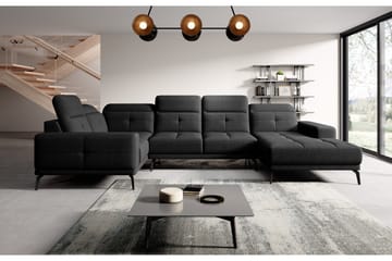 Hagglund Hörnsoffa m. Divan - Svart - Möbler - Soffa - Hörnsoffa - Hörnsoffa med divan