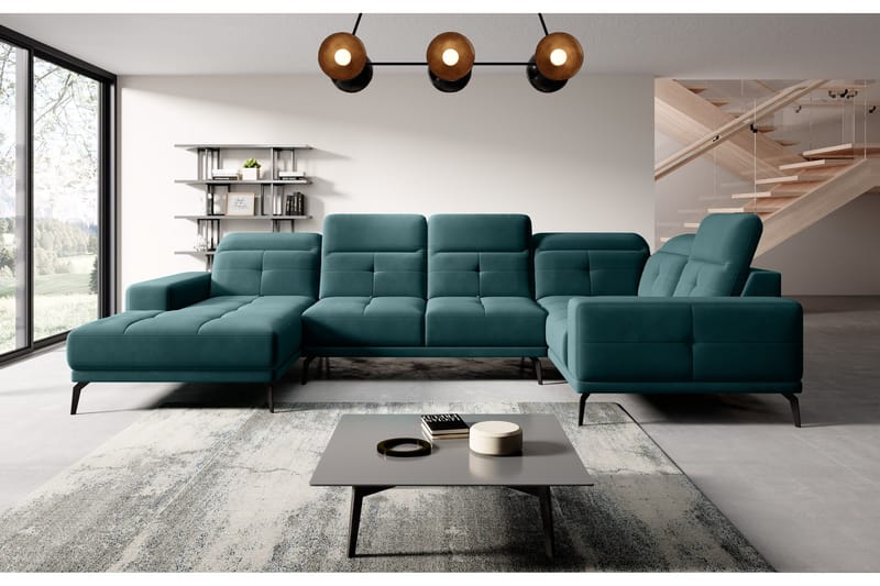 Hagglund Hörnsoffa m. Divan - Turkos - Möbler - Soffa - Hörnsoffa - Hörnsoffa med divan