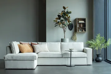 Hearness 3-Sits Soffa med Schäslong Vänster - Natur - Möbler - Soffa - Hörnsoffa