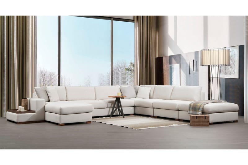 Huelva Divansoffa - Beige - Möbler - Soffa - Hörnsoffa - Hörnsoffa med divan