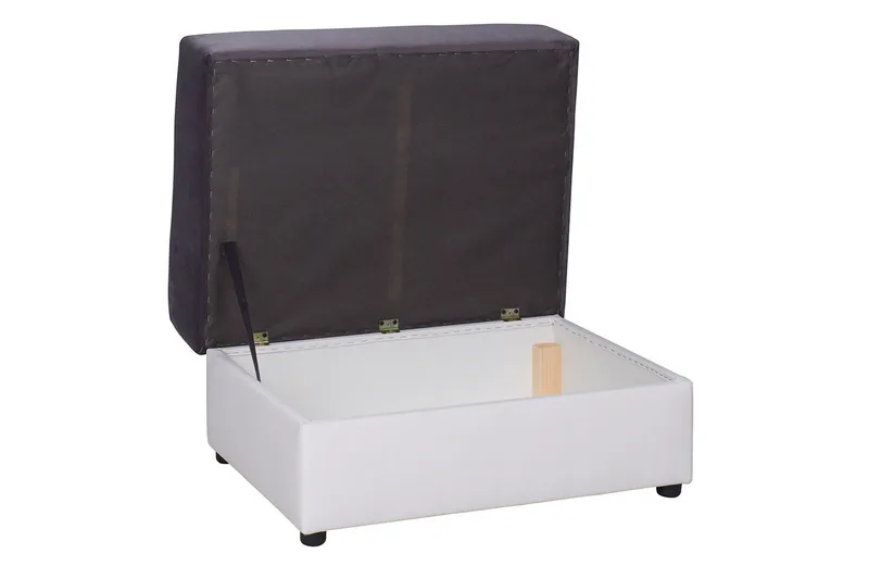 Julissa Hörnsoffa - Svart/Vit - Möbler - Soffa - Bäddsoffa - Hörnbäddsoffa