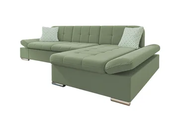 Kintore 3-sits Hörnsoffa Light green - Möbler - Soffa - Divansoffa & schäslongsoffa - 3 sits soffa med divan