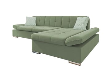 Kintore 3-sits Hörnsoffa Light green - Möbler - Soffa - Divansoffa & schäslongsoffa - 3 sits soffa med divan
