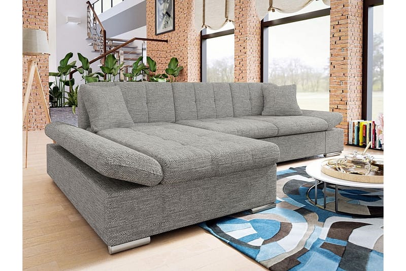 Kintore 3-sits Hörnsoffa NO_BRAND Dark grey - Möbler - Soffa - Hörnsoffa