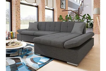 Kintore 3-sits Hörnsoffa NO_BRAND Dark grey - Möbler - Soffa - Hörnsoffa