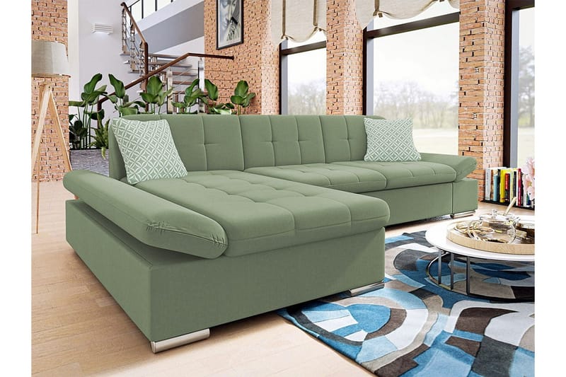 Kintore 3-sits Hörnsoffa NO_BRAND Green - Möbler - Soffa - Hörnsoffa