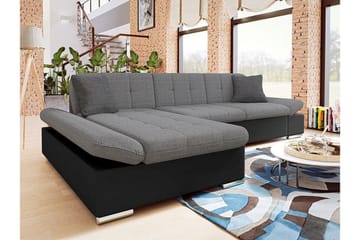 Kintore 3-sits Hörnsoffa NO_BRAND Grey/Black - Möbler - Soffa - Hörnsoffa