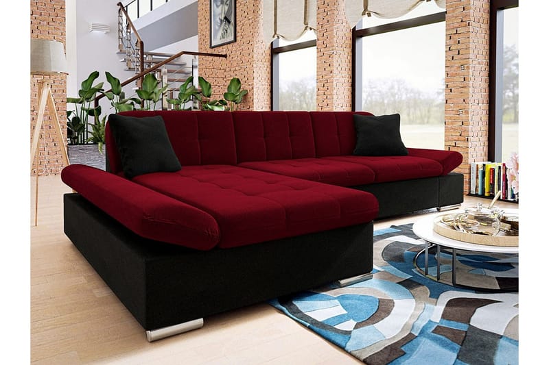 Kintore 3-sits Hörnsoffa NO_BRAND Red - Möbler - Soffa - Hörnsoffa