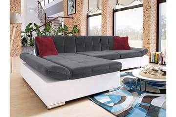 Kintore 3-sits Hörnsoffa NO_BRAND White/Grey - Möbler - Soffa - Hörnsoffa