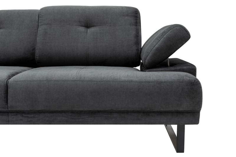Kitimat Divansoffa 3-sits - Antracit - Möbler - Soffa - Divansoffa & schäslongsoffa - 3 sits soffa med divan