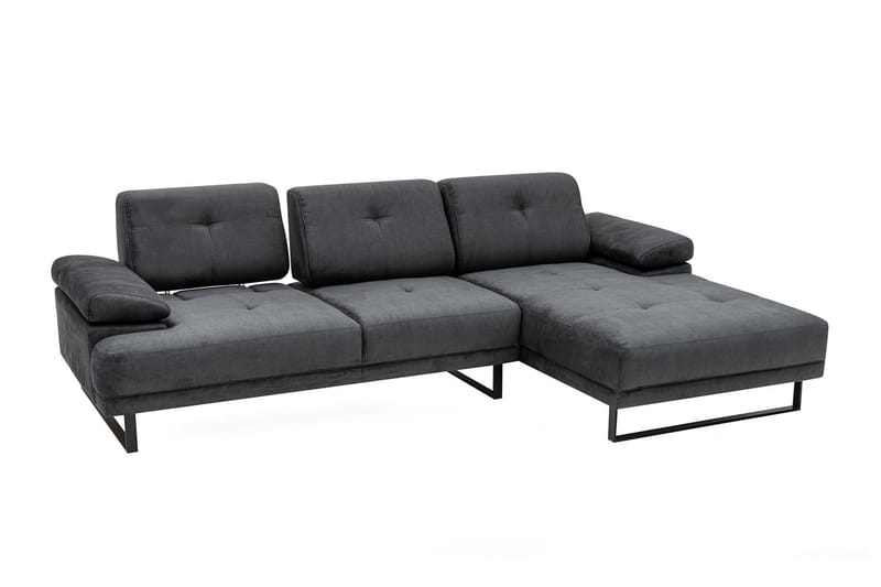 Kitimat Divansoffa 3-sits - Antracit - Möbler - Soffa - Divansoffa & schäslongsoffa - 3 sits soffa med divan