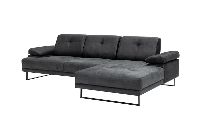 Kitimat Divansoffa 3-sits - Antracit - Möbler - Soffa - Divansoffa & schäslongsoffa - 3 sits soffa med divan