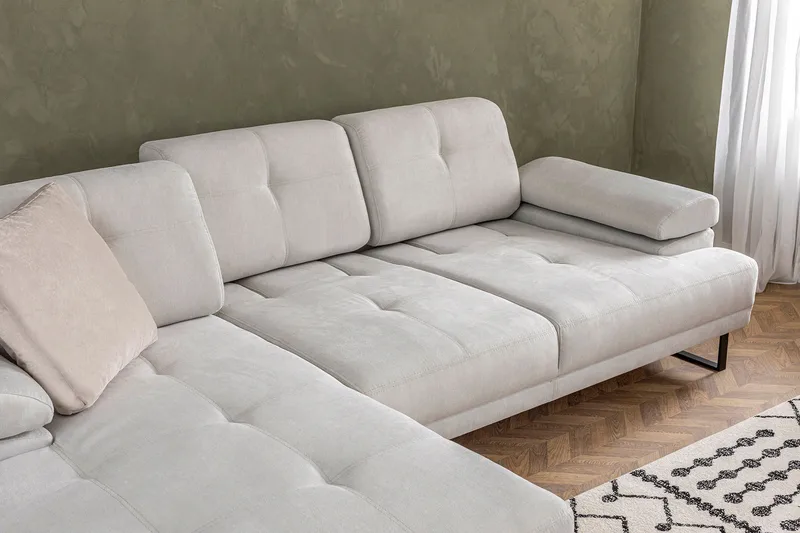 Kitimat Divansoffa 3-sits - Beige - Möbler - Soffa - Hörnsoffa - Hörnsoffa med divan