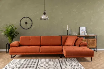 Kitimat Divansoffa 3-sits - Orange - Möbler - Soffa - Divansoffa & schäslongsoffa - 3 sits soffa med divan