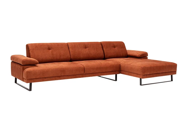 Kitimat Divansoffa 3-sits - Orange - Möbler - Soffa - Divansoffa & schäslongsoffa - 3 sits soffa med divan
