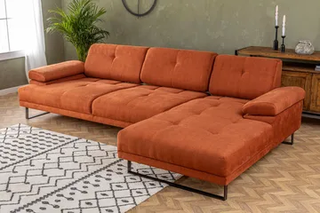 Kitimat Divansoffa 3-sits - Orange - Möbler - Soffa - Divansoffa & schäslongsoffa - 3 sits soffa med divan