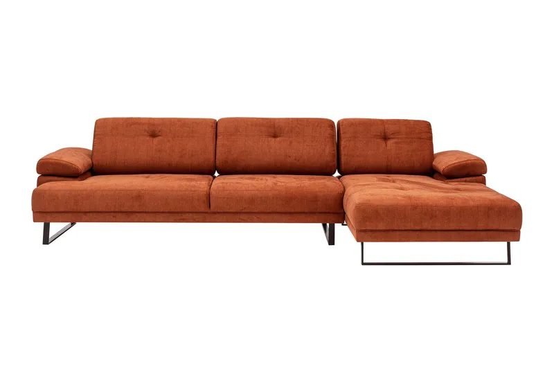 Kitimat Divansoffa 3-sits - Orange - Möbler - Soffa - Divansoffa & schäslongsoffa - 3 sits soffa med divan