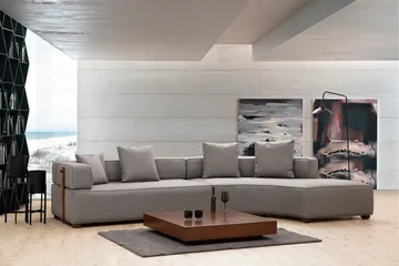 Lasalle Divansoffa 3-sits - Grå - Möbler - Soffa - Hörnsoffa