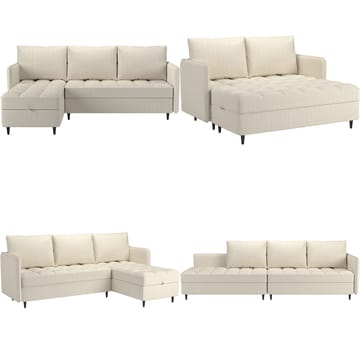 Lindhus Hörnsoffa 3-sits - Brun - Möbler - Soffa - Hörnsoffa - Hörnsoffa med divan