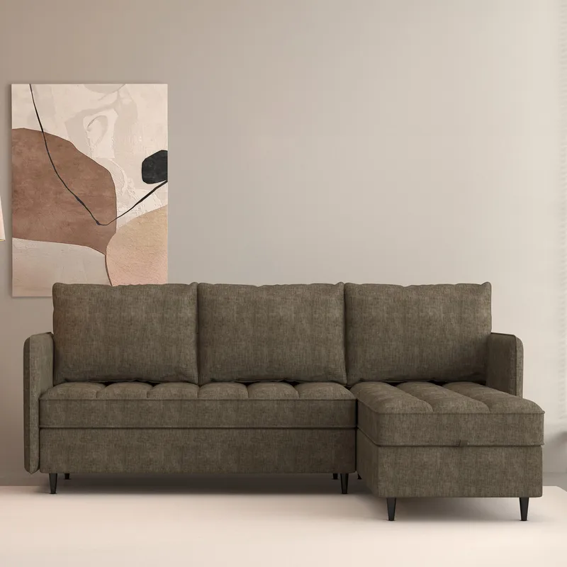 Lindhus Hörnsoffa 3-sits, Brun