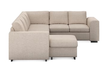 Link 5-sits Vändbar U-formad Hörnsoffa med divan i Tyg - Beige - Möbler - Soffa - Hörnsoffa - Hörnsoffa med divan