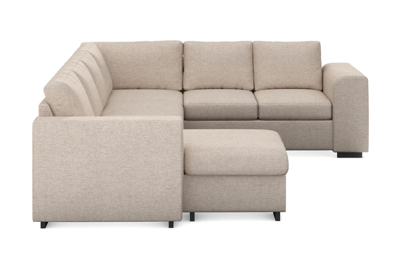 Link 5-sits Vändbar U-formad Hörnsoffa med divan i Tyg - Beige - Möbler - Soffa - Hörnsoffa - Hörnsoffa med divan