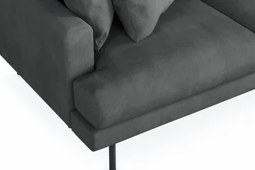 Menard 6-sits Högervänd L-formad Hörnsoffa i Manchester - Grå - Möbler - Soffa - Hörnsoffa