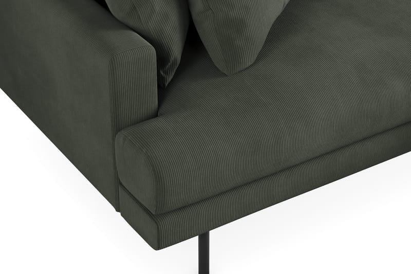 Menard 6-sits Högervänd L-formad Hörnsoffa i Manchester - Mörkgrön - Möbler - Soffa - Hörnsoffa