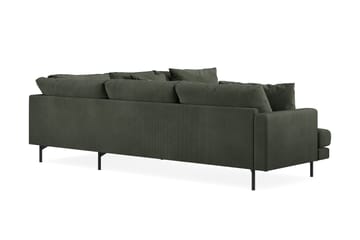 Menard 6-sits Högervänd L-formad Hörnsoffa i Manchester - Mörkgrön - Möbler - Soffa - Hörnsoffa
