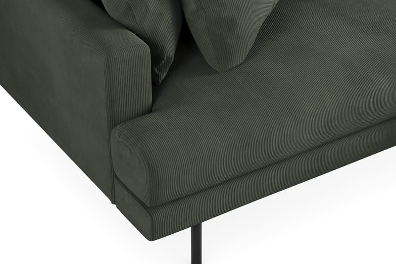 Menard 6-sits Högervänd L-formad Hörnsoffa i Manchester - Mörkgrön - Möbler - Soffa - Hörnsoffa